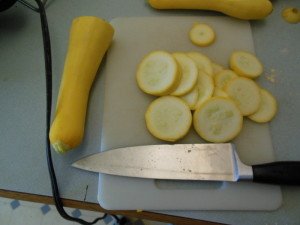 summer squash chopped